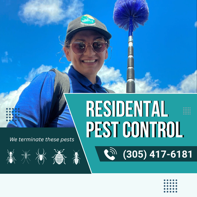 Residential Pest Control - Our philosophy at Native Pest Management is to use the safest products and treatment methods for pest and termite control. Insects and rodents pose risks to your health and your home, so why should our treatment plans do the same?
Our treatments are kid and pet friendly so that you can rest easy knowing your home and loved ones are protected.
Call us at (305) 417-6181) to get up to $300 off your initial pest control service! Residential Pest Control - Our philosophy at Native Pest Management is to use the safest products and treatment methods for pest and termite control. Insects and rodents pose risks to your health and your home, so why should our treatment plans do the same?
Our treatments are kid and pet friendly so that you can rest easy knowing your home and loved ones are protected.
Call us at (305) 417-6181) to get up to $300 off your initial pest control service!