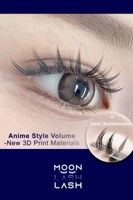 Anime Style - New invented 3D Materials - Anime eyelash extensions are a dramatic, exaggerated style of eyelash extensions inspired by the large, expressive eyes often seen in anime characters. These extensions are designed to create a bold, doll-like look with a whimsical or fantasy vibe, similar to the eyes of animated characters in Japanese anime and manga. Anime Style - New invented 3D Materials - Anime eyelash extensions are a dramatic, exaggerated style of eyelash extensions inspired by the large, expressive eyes often seen in anime characters. These extensions are designed to create a bold, doll-like look with a whimsical or fantasy vibe, similar to the eyes of animated characters in Japanese anime and manga.