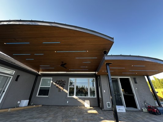 Custom lighting on patio cover - Custom lighting Custom lighting on patio cover - Custom lighting