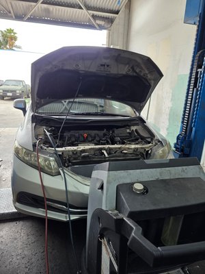 A/C repair - Customer came in need of A/C repair. Haven't had A/C for over a year. Found it was leaking from Condenser & liquid line. Customer approved work got it done same day . A/C repair - Customer came in need of A/C repair. Haven't had A/C for over a year. Found it was leaking from Condenser & liquid line. Customer approved work got it done same day .