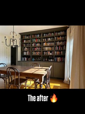 Custom Built in - This client had a lot of books, but didn’t have anywhere to display them. This customer built in bookshelf did the trick. We added 4- 30” cabinets on bottom for extra storage as well! Custom Built in - This client had a lot of books, but didn’t have anywhere to display them. This customer built in bookshelf did the trick. We added 4- 30” cabinets on bottom for extra storage as well!