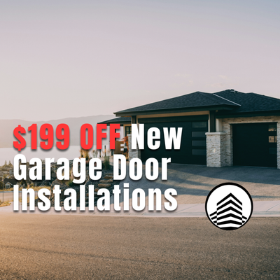 $199 OFF New Garage Install - Call in today and save! $199 OFF New Garage Install - Call in today and save!