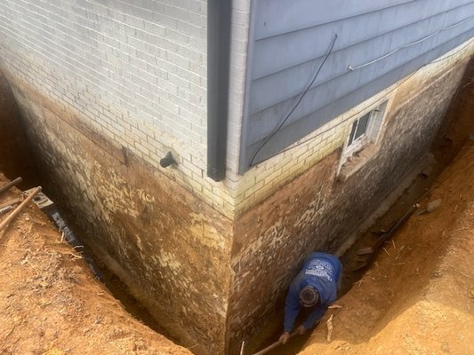 Waterproofing - Waterproofing is essential for protecting a property’s foundation from water damage. Our process involves digging around the foundation, cleaning the walls, and applying a waterproof coating to create a moisture barrier. Depending on the project, we install either a waterproofing membrane or a waterproofing drain board for added protection. In some cases, we also incorporate drain systems to manage any trapped water around the foundation, preventing water pressure buildup against the walls. This comprehensive approach ensures lasting protection and helps prevent potential damage caused by moisture intrusion. Waterproofing - Waterproofing is essential for protecting a property’s foundation from water damage. Our process involves digging around the foundation, cleaning the walls, and applying a waterproof coating to create a moisture barrier. Depending on the project, we install either a waterproofing membrane or a waterproofing drain board for added protection. In some cases, we also incorporate drain systems to manage any trapped water around the foundation, preventing water pressure buildup against the walls. This comprehensive approach ensures lasting protection and helps prevent potential damage caused by moisture intrusion.