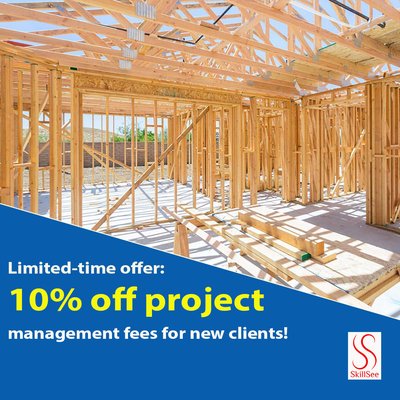 New Construction - Limited-time offer: 10% off project management fees for new clients! New Construction - Limited-time offer: 10% off project management fees for new clients!