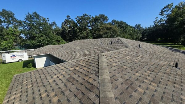 Another roof protected in Long Beach, MS! 🏡✨ - Another roof protected in Long Beach, MS! 🏡✨ 
Matt Loup and the team just finished a full asphalt shingle replacement, giving this home a brand-new look and long-lasting protection. Big thanks to our crew for knocking it out of the park again!

👉 If your roof needs some love, message us today for a free inspection.