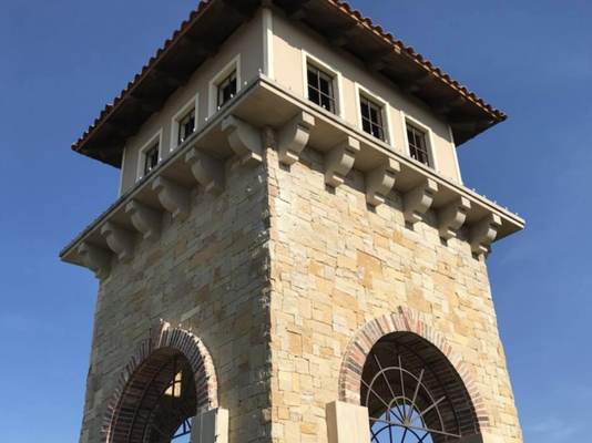 Residential HOA Tower - Stones were falling causing a major hazard to people walking nearby. Prior to our complete restoration of this structure we fixed the immediate damage to get them through this holiday season without fear of injury! Residential HOA Tower - Stones were falling causing a major hazard to people walking nearby. Prior to our complete restoration of this structure we fixed the immediate damage to get them through this holiday season without fear of injury!