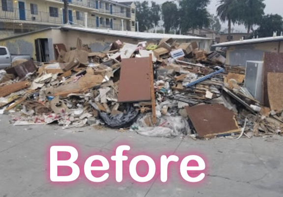 Before and after - Junk removal Before and after - Junk removal