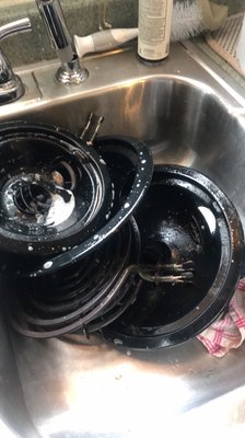 Deep clean stove and all its parts - When we deep clean the stove we take it apart and clean everything. Deep clean stove and all its parts - When we deep clean the stove we take it apart and clean everything.