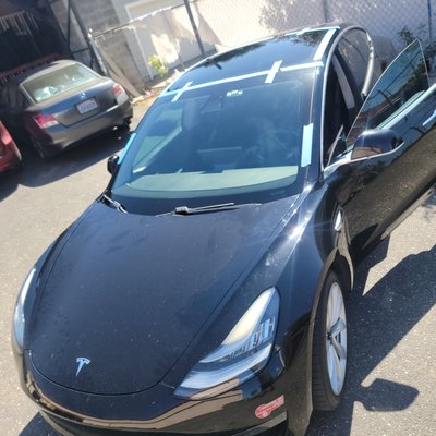 Replace whole New Windshield with ADAS Sensors Calibrated - The windshield had a big crack, needed a full replacement.  Newer models 2018 usually has ADAS safety sensors and features.  We can Calibrate the sensors after installation of new glass to ensure the sensors are working properly and accurately.. for you and your family's safety on the road.