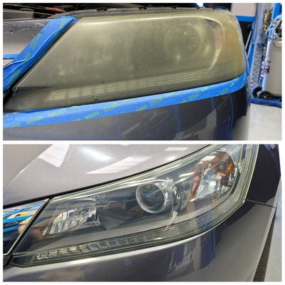 Headlight restoration - Tired of foggy lights? Here at Holy Moly Auto Detailing we can make your lights look new again. Headlight restoration - Tired of foggy lights? Here at Holy Moly Auto Detailing we can make your lights look new again.