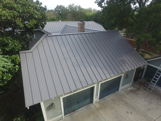 Roof Replacements - Here are some photos of roof replacements we've done, varying from shingles, metal, and commercial TPO projects.