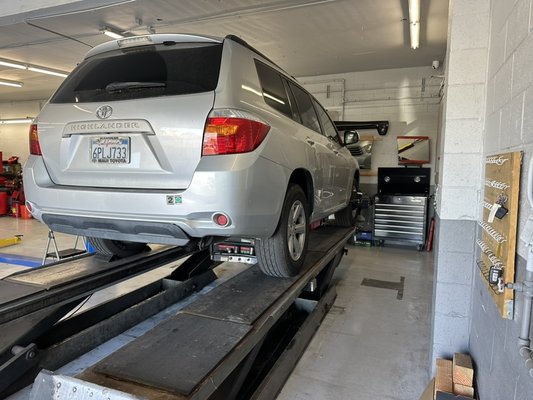 4-Wheel Vehicle Alignment - Computerized - At A+ Auto Repair of Redwood City, we pride ourselves on delivering high-quality 4-wheel alignments that keep your vehicle running smoothly and safely. Our skilled technicians utilize state-of-the-art alignment equipment to ensure precise measurements and adjustments for all makes and models.

The process begins with a thorough inspection of your vehicle’s suspension and steering components. We check for any wear or damage that could affect alignment, addressing any underlying issues before proceeding. Once your vehicle is on our advanced alignment rack, we take accurate measurements of the wheel angles, including camber, caster, and toe.

Using cutting-edge technology, we make precise adjustments to bring your vehicle back to the manufacturer’s specifications. This not only enhances your vehicle’s handling and tire wear but also improves fuel efficiency and overall driving comfort.

After the alignment is complete, we provide you with a detailed report, so you can see the adjustments made and understand the benefits of the service. Our commitment to quality and customer satisfaction means you can trust A+ Auto Repair to keep your wheels aligned and your ride smooth. Experience the difference of expert care at A+ Auto Repair, where your safety and satisfaction are our top priorities! - https://www.redwoodcityautorepair.com/wheel-alignment-services-in-redwood-city-ca