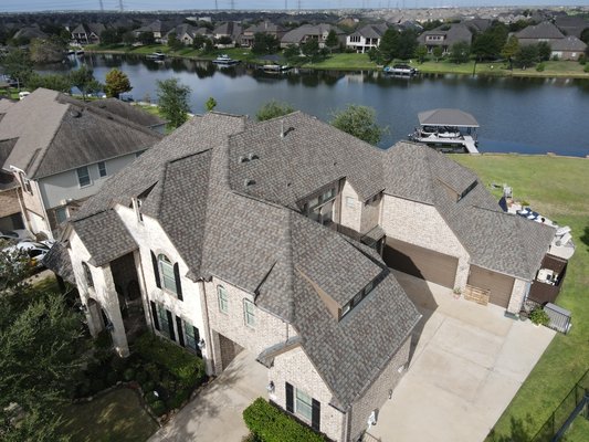 Towne Lake - Asphalt Roof Replacement - This Restoration in Towne Lake was recently completed. We used Certainteed Landmark Max Def in Weathered Wood. We installed energy efficient components to ensure proper attic ventilation, max durability and extra protection. We pride ourself on using only the highest quality materials and back every job with a limited Lifetime Workmanship Warranty. Towne Lake - Asphalt Roof Replacement - This Restoration in Towne Lake was recently completed. We used Certainteed Landmark Max Def in Weathered Wood. We installed energy efficient components to ensure proper attic ventilation, max durability and extra protection. We pride ourself on using only the highest quality materials and back every job with a limited Lifetime Workmanship Warranty.