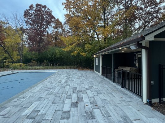 Pool house Riverwoods Il - Our recent project - a tiny pool house in Riverwoods, IL. Modern construction and cozy interior make news owners feel delighted! Call Adam's Builders today, and start your dreams about home remodeling comes true!