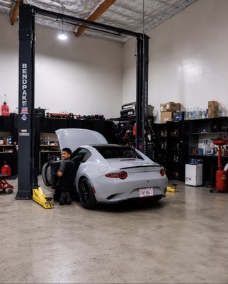 Where the Magic Happens – Inside the Aristocrat Autosport Shop - This is where builds come to life. From routine maintenance and diagnostics to complete performance upgrades, our service bays are where every vehicle receives the attention it deserves. Whether we're installing suspension components, replacing clutches, fitting performance exhaust systems, diagnosing drivability concerns, or upgrading engine components, our technicians take pride in delivering quality workmanship on every job. The photos in this gallery showcase real vehicles being serviced, repaired, and upgraded at Aristocrat Autosport—where passion for cars meets professional service. Where the Magic Happens – Inside the Aristocrat Autosport Shop - This is where builds come to life. From routine maintenance and diagnostics to complete performance upgrades, our service bays are where every vehicle receives the attention it deserves. Whether we're installing suspension components, replacing clutches, fitting performance exhaust systems, diagnosing drivability concerns, or upgrading engine components, our technicians take pride in delivering quality workmanship on every job. The photos in this gallery showcase real vehicles being serviced, repaired, and upgraded at Aristocrat Autosport—where passion for cars meets professional service.