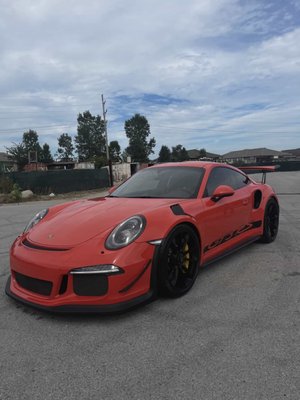 Showroom Shine Complete Package - Recently, we had the pleasure of detailing a stunning Porsche GT3RS with our premier Showroom Shine Complete Package. This service includes a meticulous exterior wash, paint correction, and a high-gloss ceramic coating, ensuring the vehicle shines brighter than ever. We also paid special attention to the interior, thoroughly cleaning and conditioning every surface to match the exterior's flawless finish. The result? A Porsche GT3RS that looks like it just rolled off the showroom floor. Check out the photos to see the incredible transformation! Showroom Shine Complete Package - Recently, we had the pleasure of detailing a stunning Porsche GT3RS with our premier Showroom Shine Complete Package. This service includes a meticulous exterior wash, paint correction, and a high-gloss ceramic coating, ensuring the vehicle shines brighter than ever. We also paid special attention to the interior, thoroughly cleaning and conditioning every surface to match the exterior's flawless finish. The result? A Porsche GT3RS that looks like it just rolled off the showroom floor. Check out the photos to see the incredible transformation!