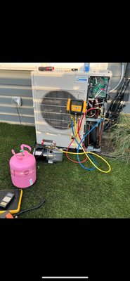 Refrigerant diagnostic, repair and adjustment - Customer expressed they weren’t getting any cool air in their supply. We determined a refrigerant leak in the flares. We repaired the leak and refilled their Mitsubishi unit with new refrigerant the customer instantly felt the difference when the service was complete. Refrigerant diagnostic, repair and adjustment - Customer expressed they weren’t getting any cool air in their supply. We determined a refrigerant leak in the flares. We repaired the leak and refilled their Mitsubishi unit with new refrigerant the customer instantly felt the difference when the service was complete.