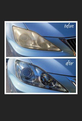 headlight restoration - there is no need to spend big bucks on new headlights. we bring them back new again, making your ride front end look new and enhances visibility at night.