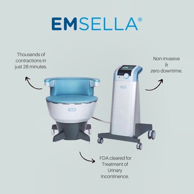 Say "No" to incontinence with with Emsella chair - At Tyte MediSpa, we offer BTL's Emsella, a revolutionary treatment for men and women who want to enhance their intimate wellness or seek relief from urinary incontinence. While Kegel exercises can help tighten the pelvic muscles, Emsella uses electromagnetic energy to stimulate the entire pelvic floor, toning and strengthening weakened pelvic muscles much faster and more effectively than Kegels alone. Schedule a FREE consultation or free session, when you buy 5. Say "No" to incontinence with with Emsella chair - At Tyte MediSpa, we offer BTL's Emsella, a revolutionary treatment for men and women who want to enhance their intimate wellness or seek relief from urinary incontinence. While Kegel exercises can help tighten the pelvic muscles, Emsella uses electromagnetic energy to stimulate the entire pelvic floor, toning and strengthening weakened pelvic muscles much faster and more effectively than Kegels alone. Schedule a FREE consultation or free session, when you buy 5.