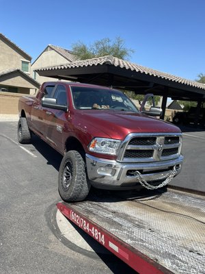 Towing a truck - If you need a tow please let me know 6027844814 
*Winch out’s
*Tire change 
*jump starts 
*Lockouts
*Tow Service 
*fuel delivery 

So don’t wait hours for your insurance. I can get to you 30 or less. So pick up the phone and call Tbrt Towing.