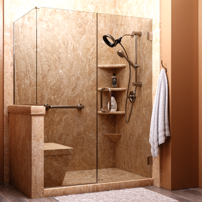 Bathroom Remodel - This old unsafe bath was remodeled with all the needs of our customer to be both beautiful and functional. Bathroom Remodel - This old unsafe bath was remodeled with all the needs of our customer to be both beautiful and functional.