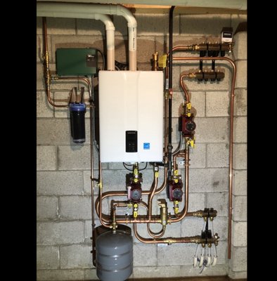 Navien Tankless - Tankless Navien hot water heater systems installed