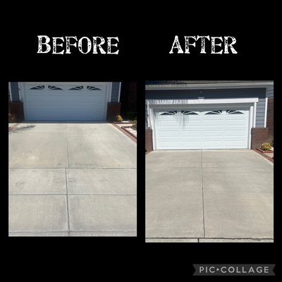 Driveways! - Some of examples of our great work cleaning driveways! Driveways! - Some of examples of our great work cleaning driveways!