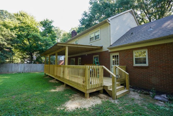 New Patio - We built a new deck for a customer! New Patio - We built a new deck for a customer!