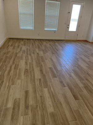 Tile and grout sealing - This newly built home had beautiful tile and grout installed with no protection. The owner wanted me to seal the tile and grout with a glossy finish. I determined that Covertec sealer would be the perfect solution to protect their new investment for years to come. Tile and grout sealing - This newly built home had beautiful tile and grout installed with no protection. The owner wanted me to seal the tile and grout with a glossy finish. I determined that Covertec sealer would be the perfect solution to protect their new investment for years to come.