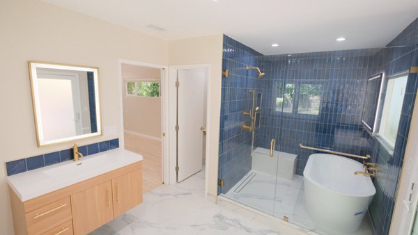 Bathroom remodel 2025 - We took the bathroom and the closet in this room and flip them around, now out clients can walk in from the hot tub into the bathroom without leaving wet feet marks all over the floor! Bathroom remodel 2025 - We took the bathroom and the closet in this room and flip them around, now out clients can walk in from the hot tub into the bathroom without leaving wet feet marks all over the floor!
