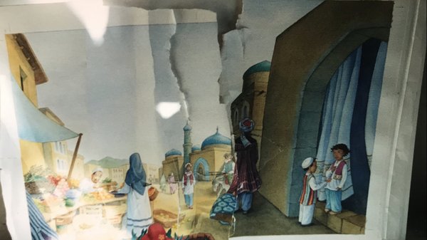 Restore Original Drawing crumpled in photocopier - This is an original intended for a children’s book. The owner preferred restoring it rather than photoshopping. We’ve been able to restore it to its original pristine image