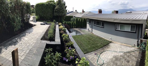 Landscape Install - Here we excavated, installed retaining walls, soil, plantings, mulch, irrigation