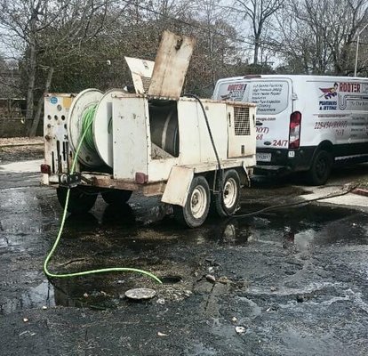 Hydro Blasting Grease Project - Major backup! Grease in your line? Call Rooter-Man “To The Rescue”! We are here to help with all your hydro blasting services! Hydro Blasting Grease Project - Major backup! Grease in your line? Call Rooter-Man “To The Rescue”! We are here to help with all your hydro blasting services!