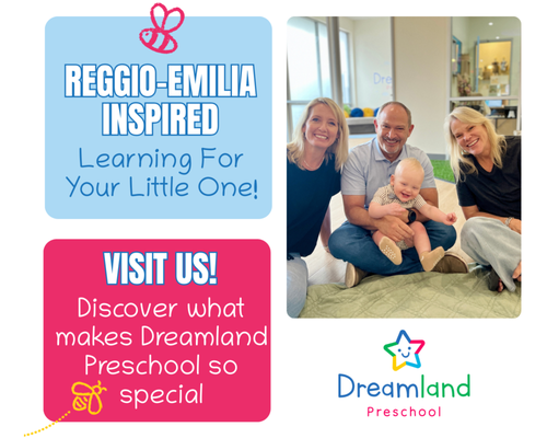 A Reggio Inspired Curriculum - At the heart of Dreamland Preschool’s philosophy is our Reggio Emilia-inspired approach, which emphasizes child-centered learning and independent discovery. This allows children to explore their interests through hands-on activities, collaborative projects, and open-ended play. A Reggio Inspired Curriculum - At the heart of Dreamland Preschool’s philosophy is our Reggio Emilia-inspired approach, which emphasizes child-centered learning and independent discovery. This allows children to explore their interests through hands-on activities, collaborative projects, and open-ended play.