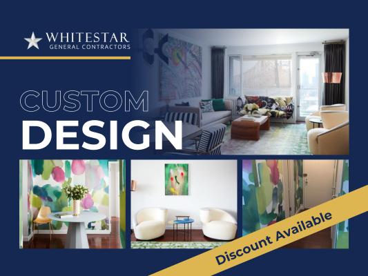Custom design - 5% OFF your first order and FREE estimate.
Introducing White Star General Contractors - Your Custom Design Experts!
Looking to transform your space into a personalized masterpiece? Look no further than White Star General Contractors. With our exceptional custom design services, we turn your visions into reality, creating spaces that truly reflect your unique style and personality.
Take advantage of our exclusive offers:
- 5% Off your first order: We believe in rewarding our valued customers. Enjoy a special discount of 5% off on your first project with us. It's our way of saying thank you for choosing White Star General Contractors.
- Free Estimate: Curious about the cost of your dream project? We've got you covered! We offer complimentary estimates to help you plan your budget effectively. Get in touch with our team today and let us provide you with an accurate assessment of your custom design project.
Why Choose White Star General Contractors?
1. Unparalleled Expertise: Our team of skilled professionals brings years of experience and expertise to every project. We have a deep understanding of design principles and construction techniques, ensuring that your custom design is executed flawlessly.
2. Tailored Solutions: We understand that each client is unique, and that's why we take a personalized approach to every project. We listen to your ideas, preferences, and requirements, and then craft a custom design plan that exceeds your expectations.
3. Quality Craftsmanship: At White Star General Contractors, we pride ourselves on delivering exceptional quality in every detail. From materials selection to the final finishing touches, we maintain the highest standards of craftsmanship to ensure your custom design stands the test of time.
4. Timely Delivery: We value your time and strive to complete projects within agreed-upon timelines. Our efficient project management practices ensure that your custom design is delivered promptly, without compromising on quality.
5. Customer Satisfaction: Your satisfaction is our top priority. We work closely with you throughout the entire process, keeping you informed and involved at every stage. Your feedback matters, and we go the extra mile to ensure that you are delighted with the final result.
Discover the endless possibilities of custom design with White Star General Contractors. Whether it's a residential project or a commercial space, we are committed to exceeding your expectations. Contact us today to schedule your free estimate and let us bring your dream design to life!
Note: The offers mentioned in this advertisement are valid for a limited time only and are subject to terms and conditions. Custom design - 5% OFF your first order and FREE estimate.
Introducing White Star General Contractors - Your Custom Design Experts!
Looking to transform your space into a personalized masterpiece? Look no further than White Star General Contractors. With our exceptional custom design services, we turn your visions into reality, creating spaces that truly reflect your unique style and personality.
Take advantage of our exclusive offers:
- 5% Off your first order: We believe in rewarding our valued customers. Enjoy a special discount of 5% off on your first project with us. It's our way of saying thank you for choosing White Star General Contractors.
- Free Estimate: Curious about the cost of your dream project? We've got you covered! We offer complimentary estimates to help you plan your budget effectively. Get in touch with our team today and let us provide you with an accurate assessment of your custom design project.
Why Choose White Star General Contractors?
1. Unparalleled Expertise: Our team of skilled professionals brings years of experience and expertise to every project. We have a deep understanding of design principles and construction techniques, ensuring that your custom design is executed flawlessly.
2. Tailored Solutions: We understand that each client is unique, and that's why we take a personalized approach to every project. We listen to your ideas, preferences, and requirements, and then craft a custom design plan that exceeds your expectations.
3. Quality Craftsmanship: At White Star General Contractors, we pride ourselves on delivering exceptional quality in every detail. From materials selection to the final finishing touches, we maintain the highest standards of craftsmanship to ensure your custom design stands the test of time.
4. Timely Delivery: We value your time and strive to complete projects within agreed-upon timelines. Our efficient project management practices ensure that your custom design is delivered promptly, without compromising on quality.
5. Customer Satisfaction: Your satisfaction is our top priority. We work closely with you throughout the entire process, keeping you informed and involved at every stage. Your feedback matters, and we go the extra mile to ensure that you are delighted with the final result.
Discover the endless possibilities of custom design with White Star General Contractors. Whether it's a residential project or a commercial space, we are committed to exceeding your expectations. Contact us today to schedule your free estimate and let us bring your dream design to life!
Note: The offers mentioned in this advertisement are valid for a limited time only and are subject to terms and conditions.