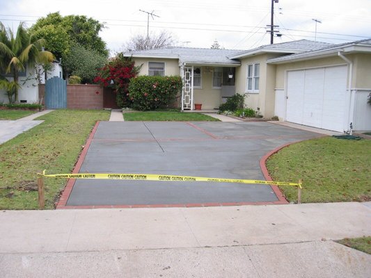 New Driveway - Concrete & Bricks - This driveway was old concrete and has cracks everywhere.
we did demolition , grading and leveling.
we installed rebars every 16 inches by the code.
we formed the area and pour new concrete and installed the bricks.
customer now very happy and satisfied. New Driveway - Concrete & Bricks - This driveway was old concrete and has cracks everywhere.
we did demolition , grading and leveling.
we installed rebars every 16 inches by the code.
we formed the area and pour new concrete and installed the bricks.
customer now very happy and satisfied.