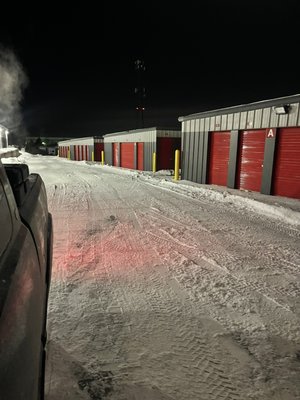 commercial snow removal - these clients were happy that we got the snow removed from their property, especially with 12 inches of snow on the ground so they can stay operational even after the massive snowstorm