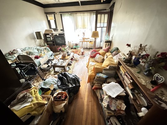 Hoarder Cleanout- A Challenging Cleanout: 3rd-Floor Apartment in Chicago - This property cleanout showcased our team's expertise in navigating tricky spaces. The project involved clearing out a 3rd-floor apartment in Chicago, where narrow staircases and a tight alley for parking added to the challenge. Despite these obstacles, we efficiently removed all leftover items, carefully maneuvering through the confined spaces to ensure no damage to the property. The result? A clean, clutter-free apartment ready for its next chapter. Have a challenging space that needs clearing? Trust us to get the job done—reach out for a quote today! Hoarder Cleanout- A Challenging Cleanout: 3rd-Floor Apartment in Chicago - This property cleanout showcased our team's expertise in navigating tricky spaces. The project involved clearing out a 3rd-floor apartment in Chicago, where narrow staircases and a tight alley for parking added to the challenge. Despite these obstacles, we efficiently removed all leftover items, carefully maneuvering through the confined spaces to ensure no damage to the property. The result? A clean, clutter-free apartment ready for its next chapter. Have a challenging space that needs clearing? Trust us to get the job done—reach out for a quote today!