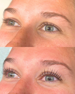 Lash Lifts and TInts - Treatment to gently curl and darken your natural lashes. Curl results lasting 6 - 8 weeks. Tint results lasting up to 2 weeks.
$115 Lash Lifts and TInts - Treatment to gently curl and darken your natural lashes. Curl results lasting 6 - 8 weeks. Tint results lasting up to 2 weeks.
$115
