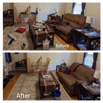 This was actually a easy cleanup but big help to my client - This was a deep cleaning of the house