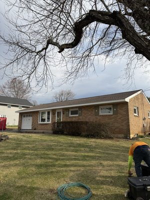 Proactive Roof Replacement Before Solar Installation – Orwigsburg, PA - Not every roof replacement starts with a leak. This Orwigsburg homeowner had a 23-year-old roof that had performed well without any major problems. With plans to install solar panels, they decided it made sense to replace the aging roof first rather than install a new solar system over roofing that was nearing the end of its expected service life.
Our team removed the existing roofing and installed a complete GAF roofing system featuring Timberline® HDZ architectural shingles in Barkwood. The roof received full WeatherWatch® Ice & Water Shield protection, Pro-Start® starter shingles, Snow Country® ridge ventilation, Seal-A-Ridge® cap shingles, new aluminum drip edge, and a new cricket.
The project also included new gutters and downspouts with gutter guards, white aluminum fascia, and new white vinyl soffit. Replacing the existing soffit allowed us to improve airflow into the attic as part of the home's overall ventilation system.
The homeowner now has a new roofing system in place and can move forward with their planned solar installation without putting new solar panels over a 23-year-old roof.
Thank you to our Orwigsburg homeowners for trusting Martin Roofing & Siding with their home!
Family-owned and serving Orwigsburg and Schuylkill County since 1992.