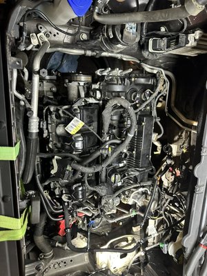 2018 Ford Edge engine job - 2018 Ford edge with leaking head gasket on cylinders 2 and 3. Engine dissembled and taken to be machine for clean, check, and deck. 2018 Ford Edge engine job - 2018 Ford edge with leaking head gasket on cylinders 2 and 3. Engine dissembled and taken to be machine for clean, check, and deck.