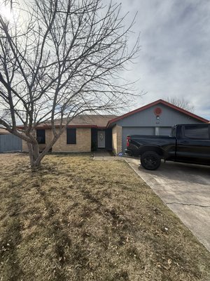Roof replacement paid for by customers insurance carrier - Helped the homeowner through the entire process—from a free damage report to filing the insurance claim. Once approved, we completed a full roof replacement and upgraded her from a 3-tab roof to a 30-year architectural shingle.