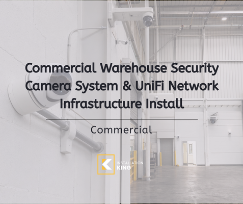 Commercial Warehouse Security Camera System & UniFi Network Infrastructure Install — 23-Camera CCTV, Enterprise Networking, NVR |2026 - Installation King designed and installed a full commercial-grade security camera and network infrastructure system for Motorenn Inc. at their Los Angeles warehouse and office facility. The scope covered complete site-wide video surveillance, structured cabling, and enterprise networking — engineered from a custom floor plan and WiFi/camera coverage design to ensure full visibility across the warehouse, office, delivery port, and perimeter areas.
Our team pre-wired and installed 23 PoE security cameras — including all-weather bullet, turret, PTZ (pan-tilt-zoom), and 360° panoramic models — covering the warehouse floor, offices, break room, corridor, lobby, delivery port, and all building exteriors. Each camera was calibrated and integrated into a centralized UniFi Network Video Recorder with redundant 24TB enterprise storage and an AI Key for smart, AI-driven threat detection and alerting.
On the networking side, we deployed a full UniFi enterprise stack: a Dream Router 7 cloud gateway, Layer 3 PoE++ switches (24-port and 16-port), and outdoor/indoor WiFi access points sized for reliable 2.4GHz/5GHz/6GHz coverage across the entire facility. All equipment was mounted in an enclosed server rack with UPS battery backup and surge protection to keep the system running during power interruptions.
Services performed:
Commercial security camera installation (23 cameras: bullet, turret, PTZ, 360°)
Structured cabling & prewiring (Cat6)
NVR installation, configuration & camera calibration
Enterprise network design & installation (UniFi Dream Router 7, PoE++ switches)
Indoor/outdoor WiFi access point deployment & site coverage mapping
Server rack build-out with UPS/surge protection
AI-based smart detection setup (UniFi AI Key) Commercial Warehouse Security Camera System & UniFi Network Infrastructure Install — 23-Camera CCTV, Enterprise Networking, NVR |2026 - Installation King designed and installed a full commercial-grade security camera and network infrastructure system for Motorenn Inc. at their Los Angeles warehouse and office facility. The scope covered complete site-wide video surveillance, structured cabling, and enterprise networking — engineered from a custom floor plan and WiFi/camera coverage design to ensure full visibility across the warehouse, office, delivery port, and perimeter areas.
Our team pre-wired and installed 23 PoE security cameras — including all-weather bullet, turret, PTZ (pan-tilt-zoom), and 360° panoramic models — covering the warehouse floor, offices, break room, corridor, lobby, delivery port, and all building exteriors. Each camera was calibrated and integrated into a centralized UniFi Network Video Recorder with redundant 24TB enterprise storage and an AI Key for smart, AI-driven threat detection and alerting.
On the networking side, we deployed a full UniFi enterprise stack: a Dream Router 7 cloud gateway, Layer 3 PoE++ switches (24-port and 16-port), and outdoor/indoor WiFi access points sized for reliable 2.4GHz/5GHz/6GHz coverage across the entire facility. All equipment was mounted in an enclosed server rack with UPS battery backup and surge protection to keep the system running during power interruptions.
Services performed:
Commercial security camera installation (23 cameras: bullet, turret, PTZ, 360°)
Structured cabling & prewiring (Cat6)
NVR installation, configuration & camera calibration
Enterprise network design & installation (UniFi Dream Router 7, PoE++ switches)
Indoor/outdoor WiFi access point deployment & site coverage mapping
Server rack build-out with UPS/surge protection
AI-based smart detection setup (UniFi AI Key)