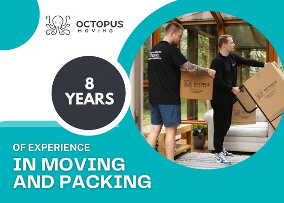 8 Years of Moving & Packing Experience in Boston - With over 8 years of experience, we provide trusted local and long-distance moving services in Boston, Cambridge, Brookline, and surrounding areas. Whether it's apartment moving, college dorm relocation, or office packing — our licensed and insured team ensures a smooth and stress-free experience.