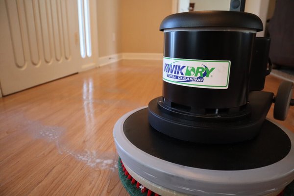 Wood Floor Cleaning and Sealing - Restore the beauty of your hardwood or laminate floors without sanding with Phoenix Kwik Dry’s professional wood floor cleaning and sealing services. We remove dirt, buildup, and dullness from wood floors across Maricopa County, AZ – then apply a protective seal to enhance shine and extend the life of your floors.