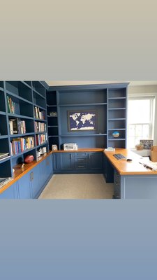 Custom built in home office - All it takes is answering our 2 simple question form for your free quote on a high end custom built in home office Custom built in home office - All it takes is answering our 2 simple question form for your free quote on a high end custom built in home office