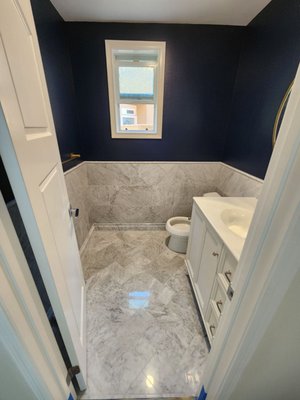 Bathroom Remodel - This remodel was done on an old bathroom that was in bad shape. The rest of the house had been updated so the bathroom stuck out like a sore thumb. We put it together nicely to make sure it matched the overall tone of the house.