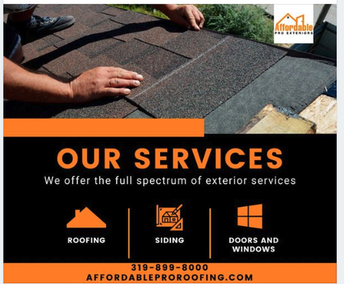 Siding Roofing Gutter Installation - At Affordable Pro, our mission is to help our friends and neighbors by providing the highest quality materials and service as well as strengthening our community in the process. You invest in your community when you work with Affordable Pro! Siding Roofing Gutter Installation - At Affordable Pro, our mission is to help our friends and neighbors by providing the highest quality materials and service as well as strengthening our community in the process. You invest in your community when you work with Affordable Pro!