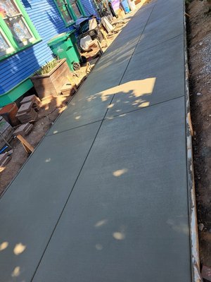 Some of our concrete work - Both jobs had demo not pictured here before a new slab was poured Some of our concrete work - Both jobs had demo not pictured here before a new slab was poured
